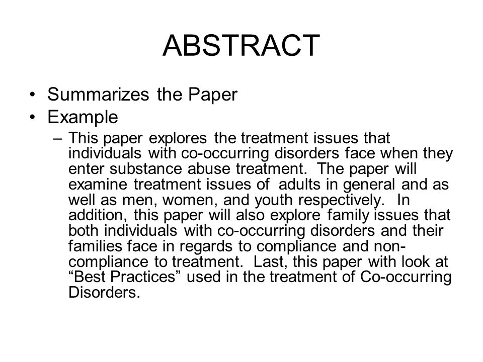 Writing informative abstracts for journal articles